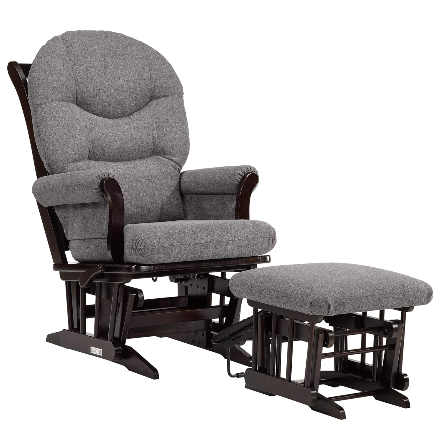 Dutailier Sleigh 0400 Glider Multiposition-Lock Recline with Nursing Ottoman Included