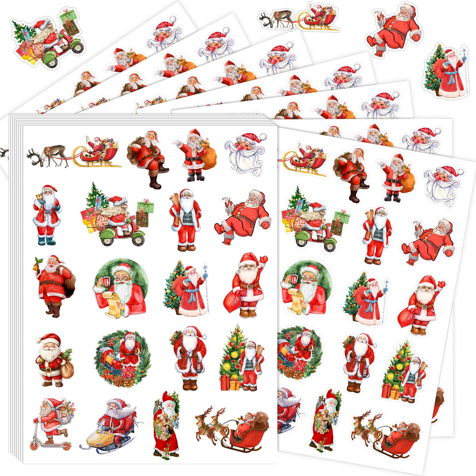 Photo 1 of (please see all images) Eaasty 500 Pcs Winter Snowmen Stickers for Crafts, Christmas Stickers for Cards Envelopes Scrapbooking Classroom 