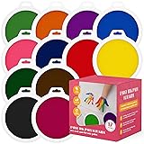 12 Pc Large Ink Pads for Kids - Washable Ink Pads