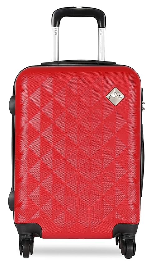 Pronto Naples ABS 55 cms Red Hardsided Cabin Luggage (7807 - RD)