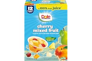 Dole Cherry Mixed Fruit Fruit Bowls Snack in 100% Fruit Juice 12 - 4 oz Cups