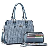 Qiyuer Women Satchel Top Handle Bag Wallet