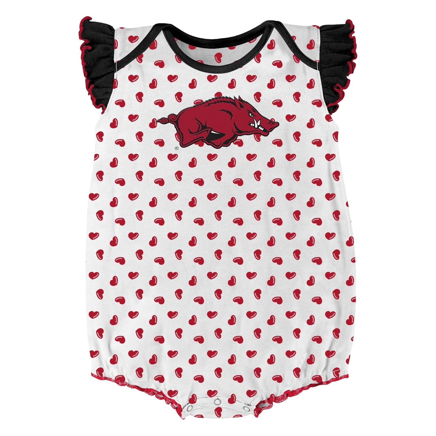 NCAA by Outerstuff NCAA boys Heart Fan 2 Piece Onesie Set