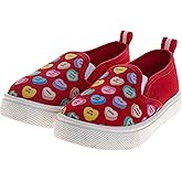 Sanrio Hello Kitty Sweethearts Low Top Sneakers Casual Fashion Laceless Slip on Canvas Valentine Shoe - Size 5-10 Toddler 11-13 Little Kid 1-5 Big Kid 5-8 US Women