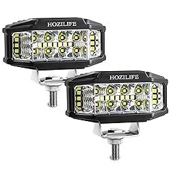 HOZILIFE 3 Inch LED Pods, 2PCS 40W 12V Flood Spot