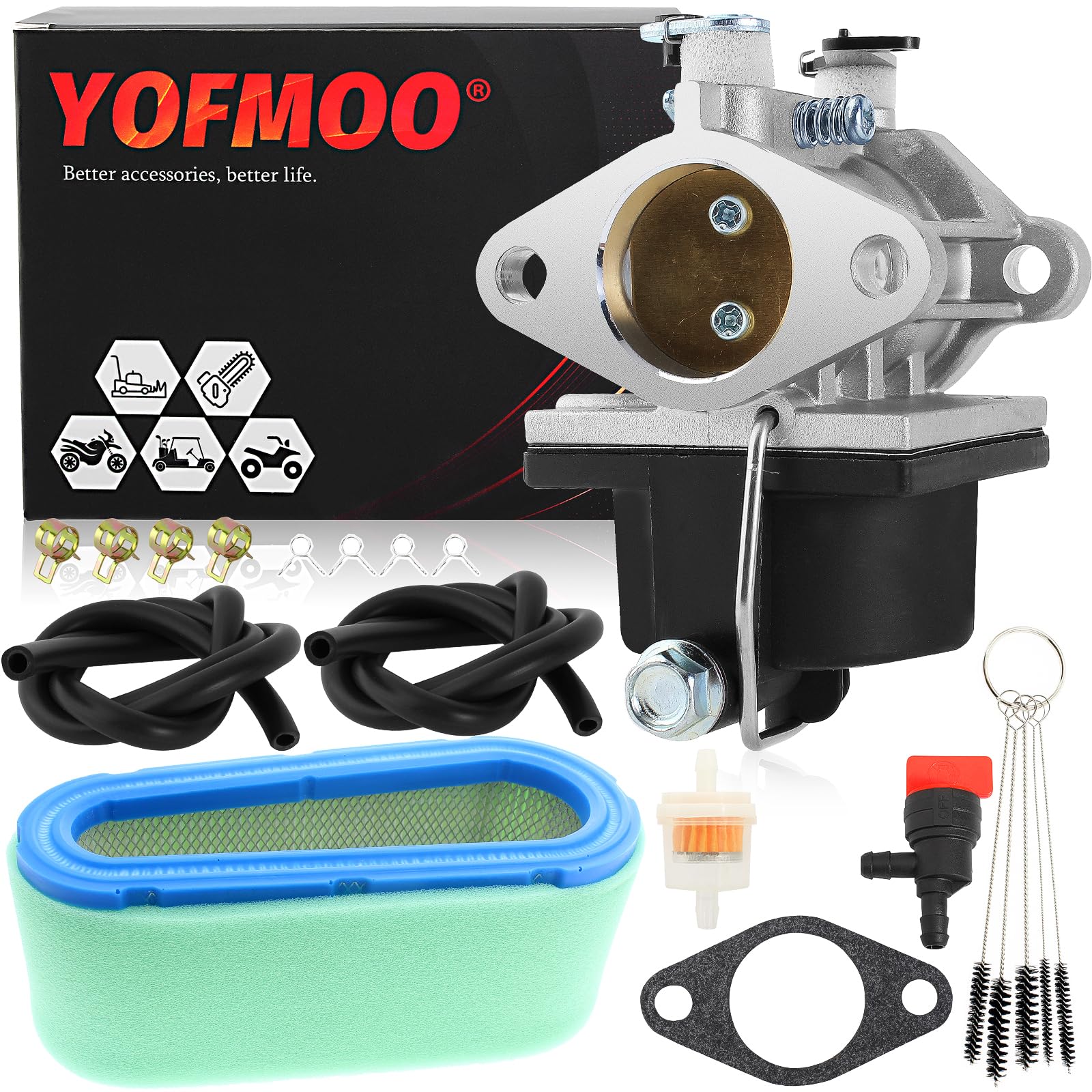 Yingshop Carburetor Carb for Tecumseh 640065 640065A OHV110 OHV115 OHV120 OHV125 OHV130 OV358EA OVH135 13HP 13.5HP 14HP 15HP