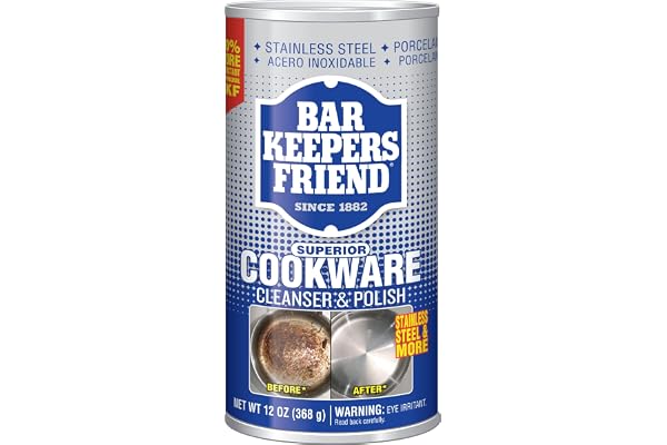 Bar Keepers Friend Superior Cookware Cleanser & Polish | 12-Ounces | 1-Unit