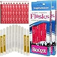10 Fake Hidden Tampon Flask Set by Smuggle Your Booze | Reusable Secret Plastic Tube Containers for Women | Leak-Proof Portable Holder for Concerts, Festivals, Cruises Travel | BPA-Free Design