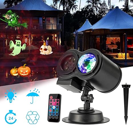 Luces de proyector de Navidad de Halloween, luces de paisaje ...
