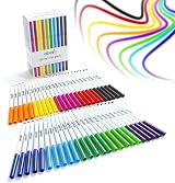 abeec 50 Felt Tip Pens – Assorted Colour Set for Kids 3+ in Box view 3