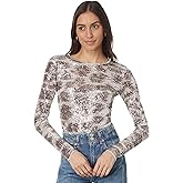 Free People Womens Printed Gold Rush Long Sleeve