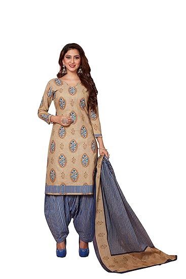 Womens Pure Cotton Printed Fully stitched Salwar Suit