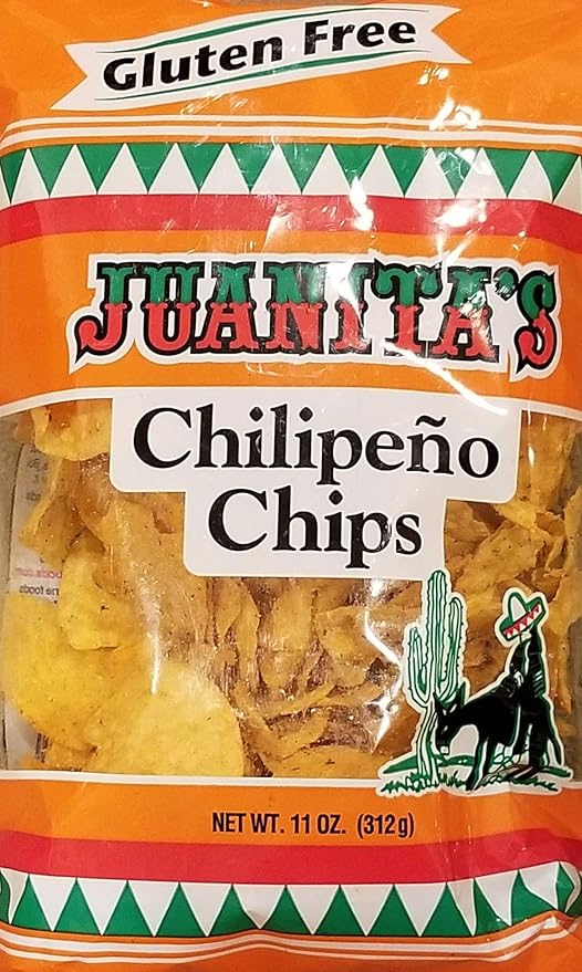 Juanita's Chilipeno Tortilla Chips (Pack of 2 bags