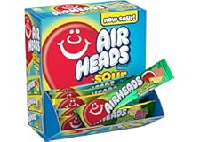 Airheads SOUR Bars, Variety Bulk Box, Sour Watermelon Punch, Blue Blast, and Lemon Berry Squeeze flavored candy, 60 Individua