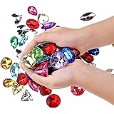Richness Pirate Treasure Jewels Jumbo Bling Diamonds Multi-Colored Treasure for Pirate Party Pack of 80pcs