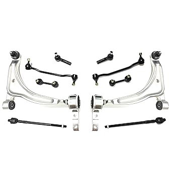 10 Pcs Suspension Control Arm Ball Joints Sway Bar Links for 02-04 Nissan Altima