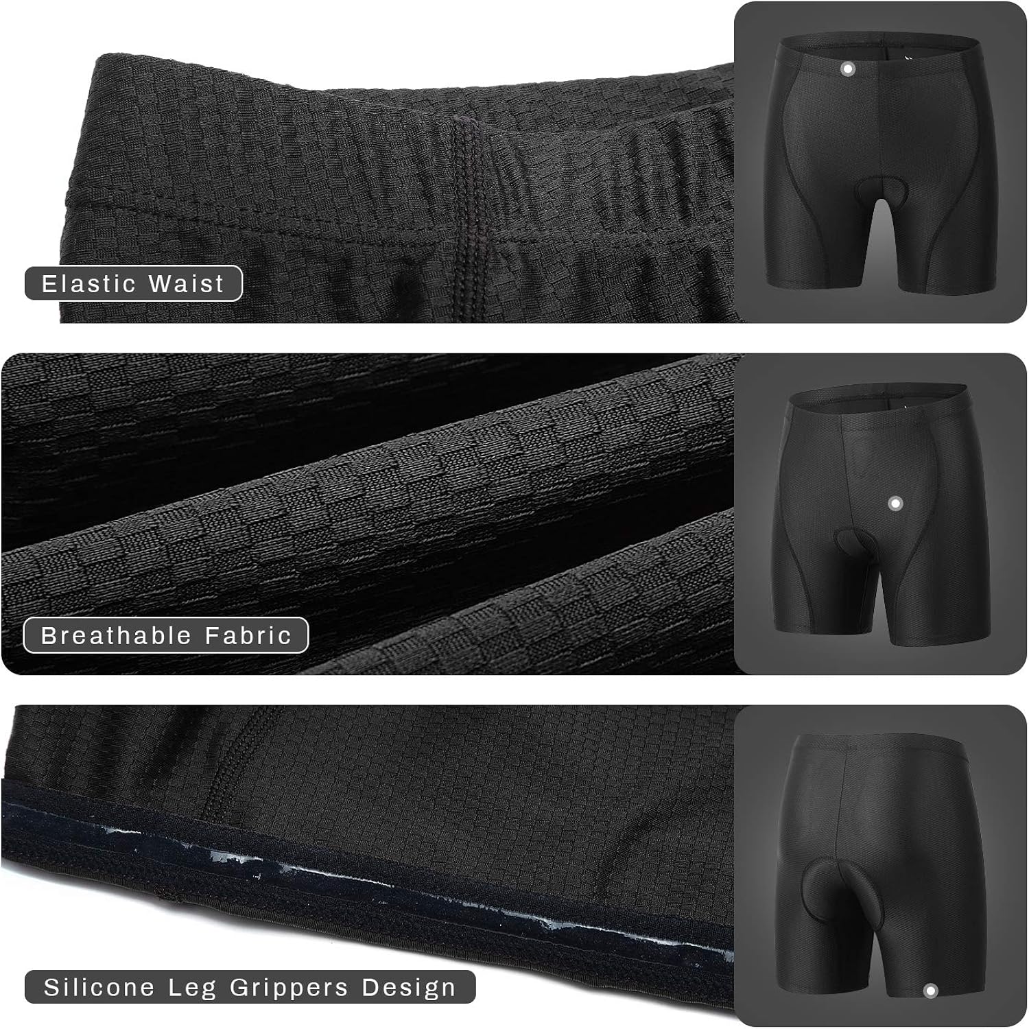 beroy Women Quick Dry Cycling Underwear with 3D Padded,Gel Bike Underwear and Bike Shorts: Clothing
