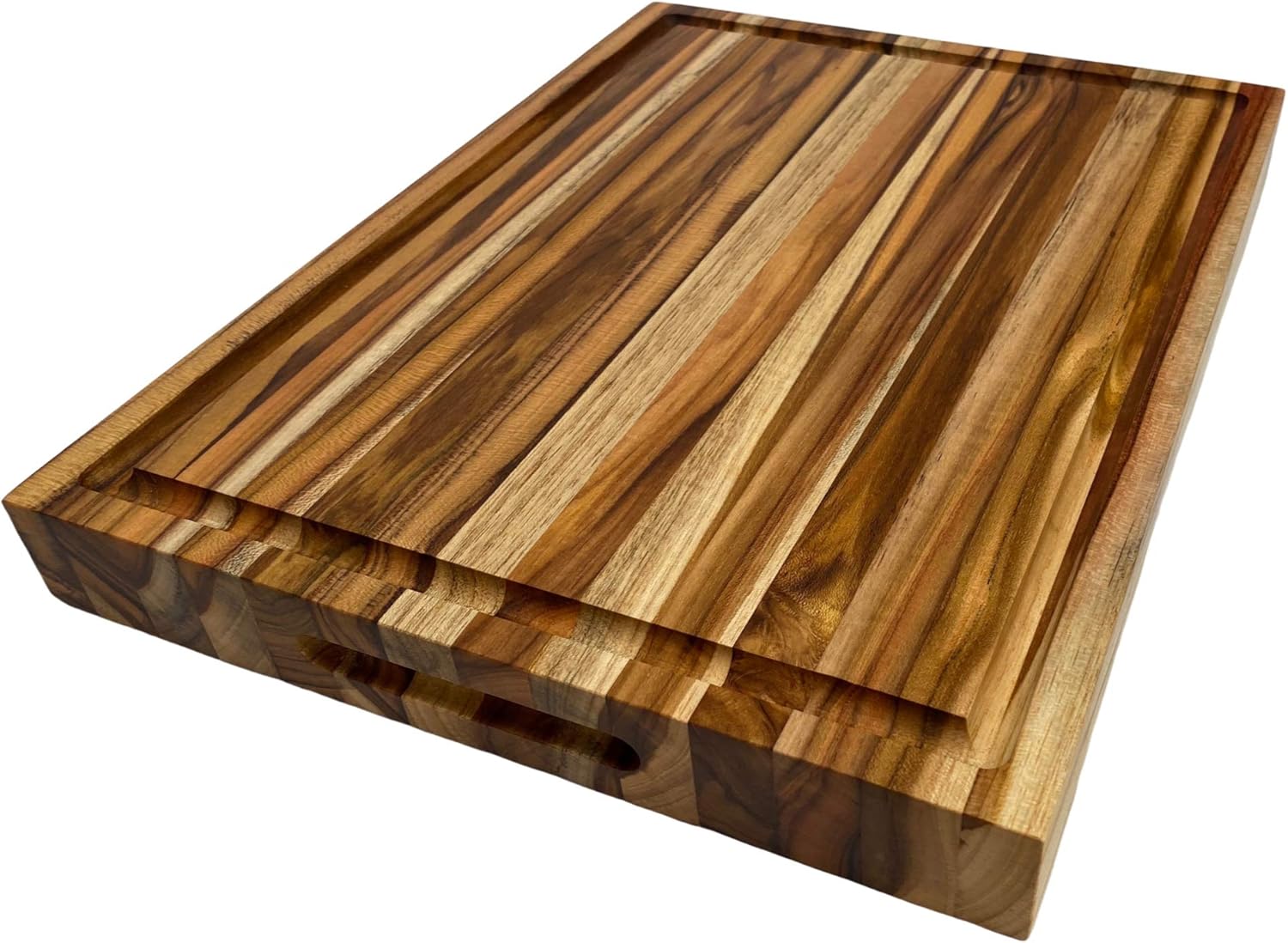 3BROS TABLA DE MADERA TECA PARA PICAR, CORTAR Y SERVIR 30X40X4cm