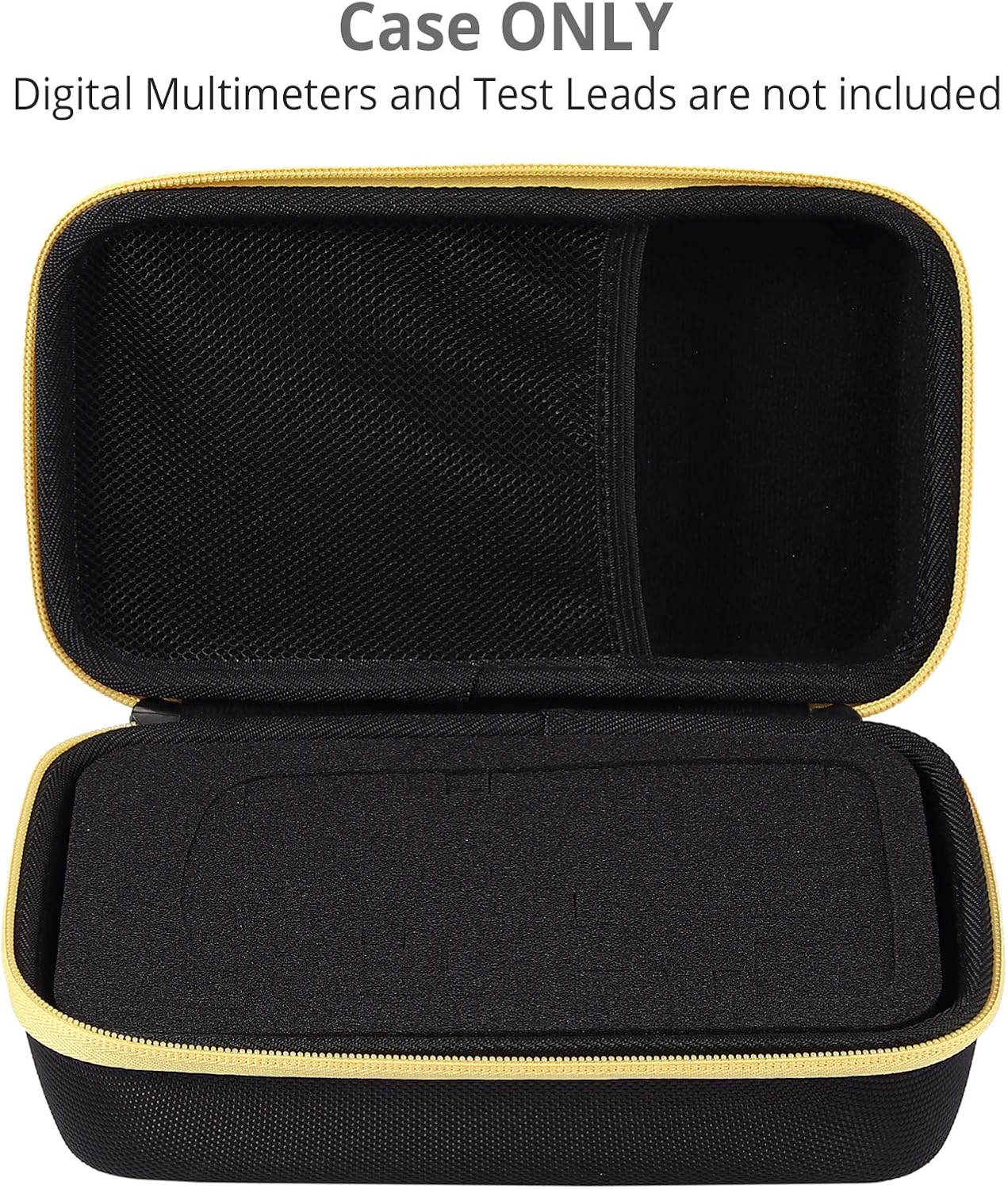 Proster Multimeter Case with DIY Sponge Carrying Case for Digital Multimeter Nylon EVA Waterproof Material Multi Tester Storage Bag with Mesh Pocket Multimeter - Image 4