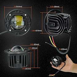 Szdystar Round Yellow/White Flush Mount LED Pod