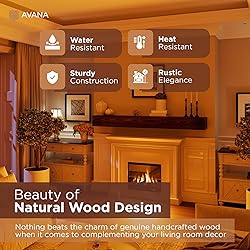 Avana Rustic Fireplace Mantle Shelf 72 Inches for