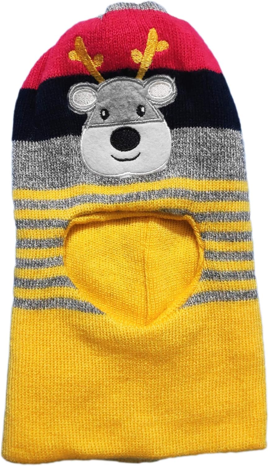 Buy UNDER THE HOOD Monkey Cap for Kids 018 Months Woolen (Print May