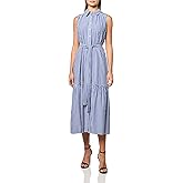 Tommy Hilfiger Women's Maxi Self Tie Shirt Dress