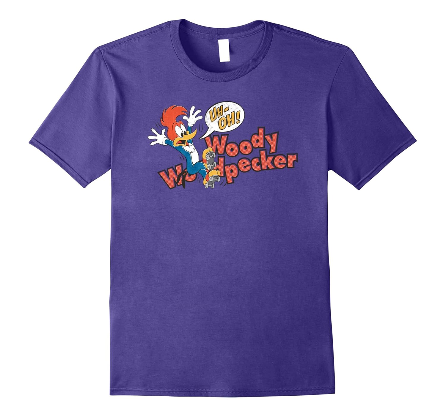 Woody Woodpecker Rollerskating t-shirt-ANZ