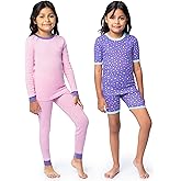 Fruit of the Loom girls 4-piece Tight Fit Pajama Set