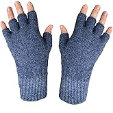 Whitepeak Genuine Merino Wool and Possumdown Fingerless Gloves for Men and Women | UNISEX