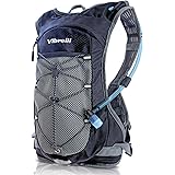 Vibrelli Hydration Pack & 2L Hydration Water Bladder - High Flow Bite Valve - Hydration Backpack with Storage - Lightweight R