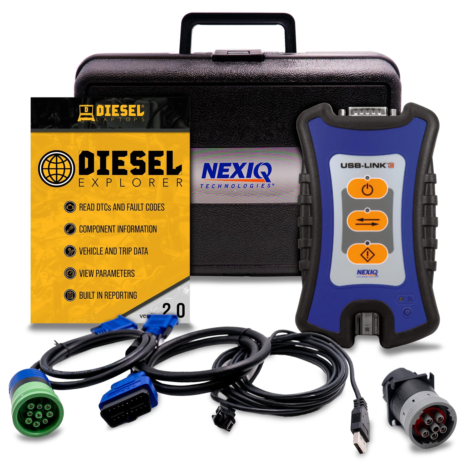 Photo 1 of Diesel Laptops Nexiq USB Link 3 Wireless Edition with Repair Information & Diagnostic Software Bluetooth WiFi