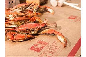 Steamed to Order Maryland Blue Crabs. Fast USA Shipping. Leading Provider Since 2001. Harbour House Crabs – 1 Dozen Premium Medium Hardshell (5 1/2 to 6 inches).