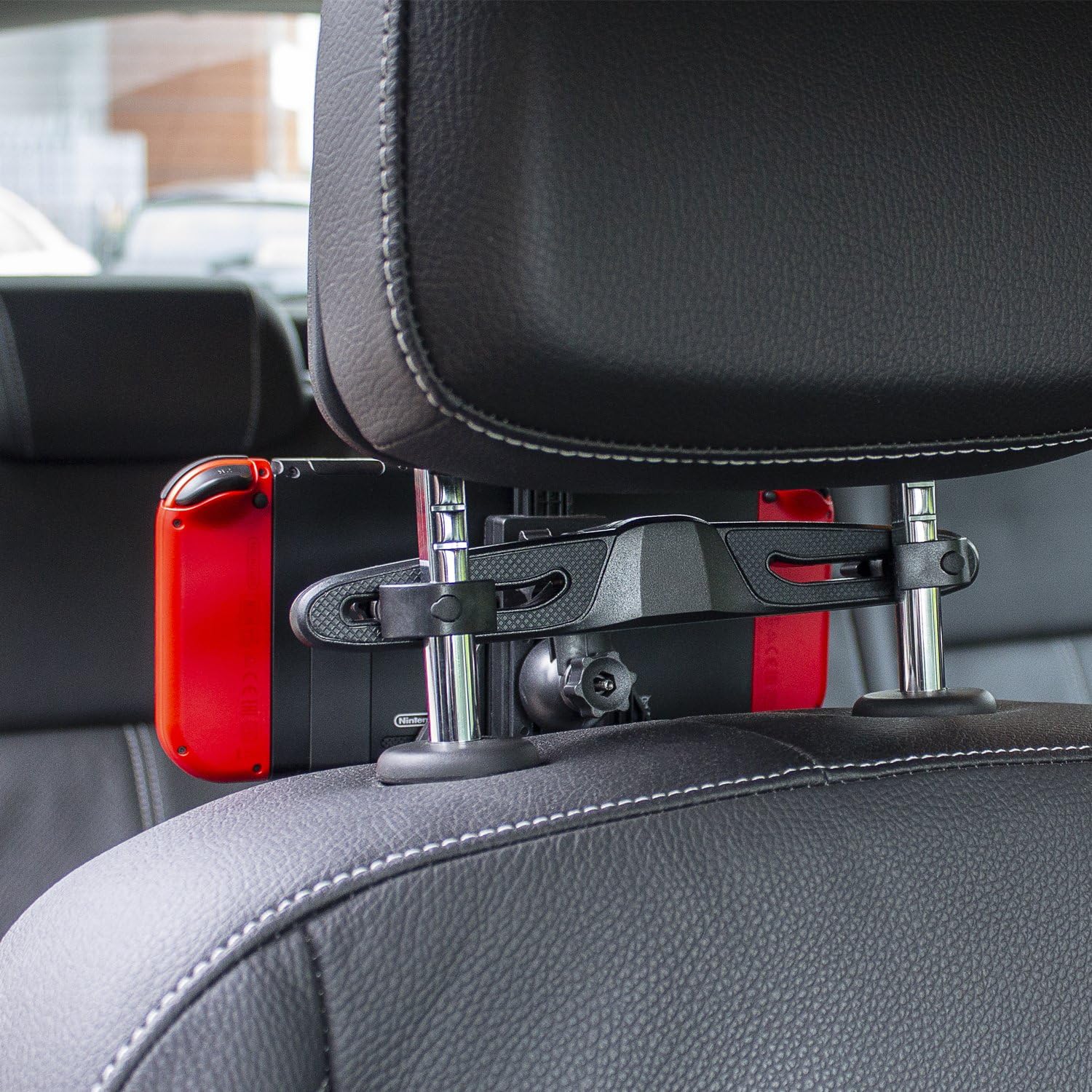 Olixar Nintendo Switch Car Mount - for Back Seat Passengers - Headrest Mount - 360 Degree Rotation - Designed for Nintendo Switch - Recommended by T3: Home Audio & Theater