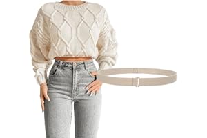 JASGOOD Crop Top Tuck Waist Band Adjustable Band Tucking Sweaters Shirts Elastic Stretch Belts for Women Change Style of Tops