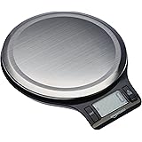 AmazonBasics Stainless Steel Digital Kitchen Scale with LCD Display (Batteries Included)