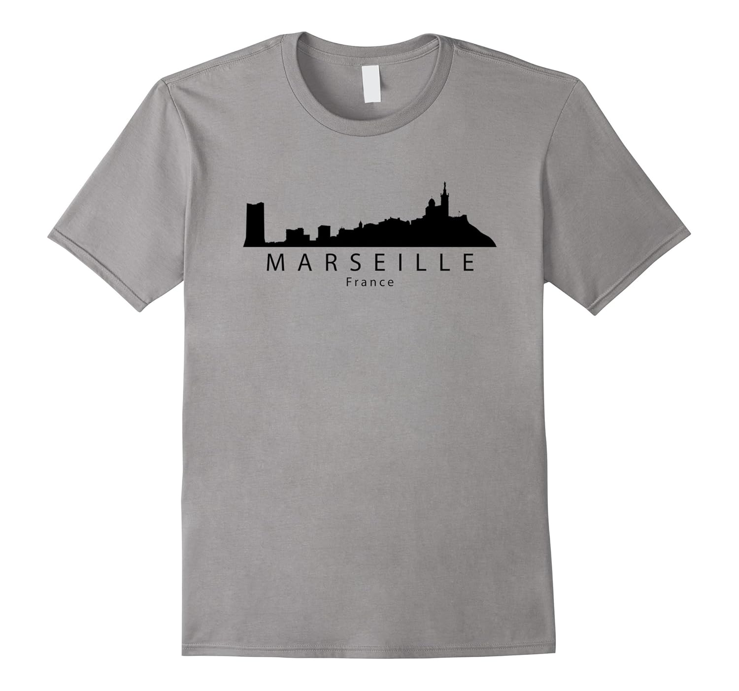 Marseille France Skyline T-Shirt-ANZ