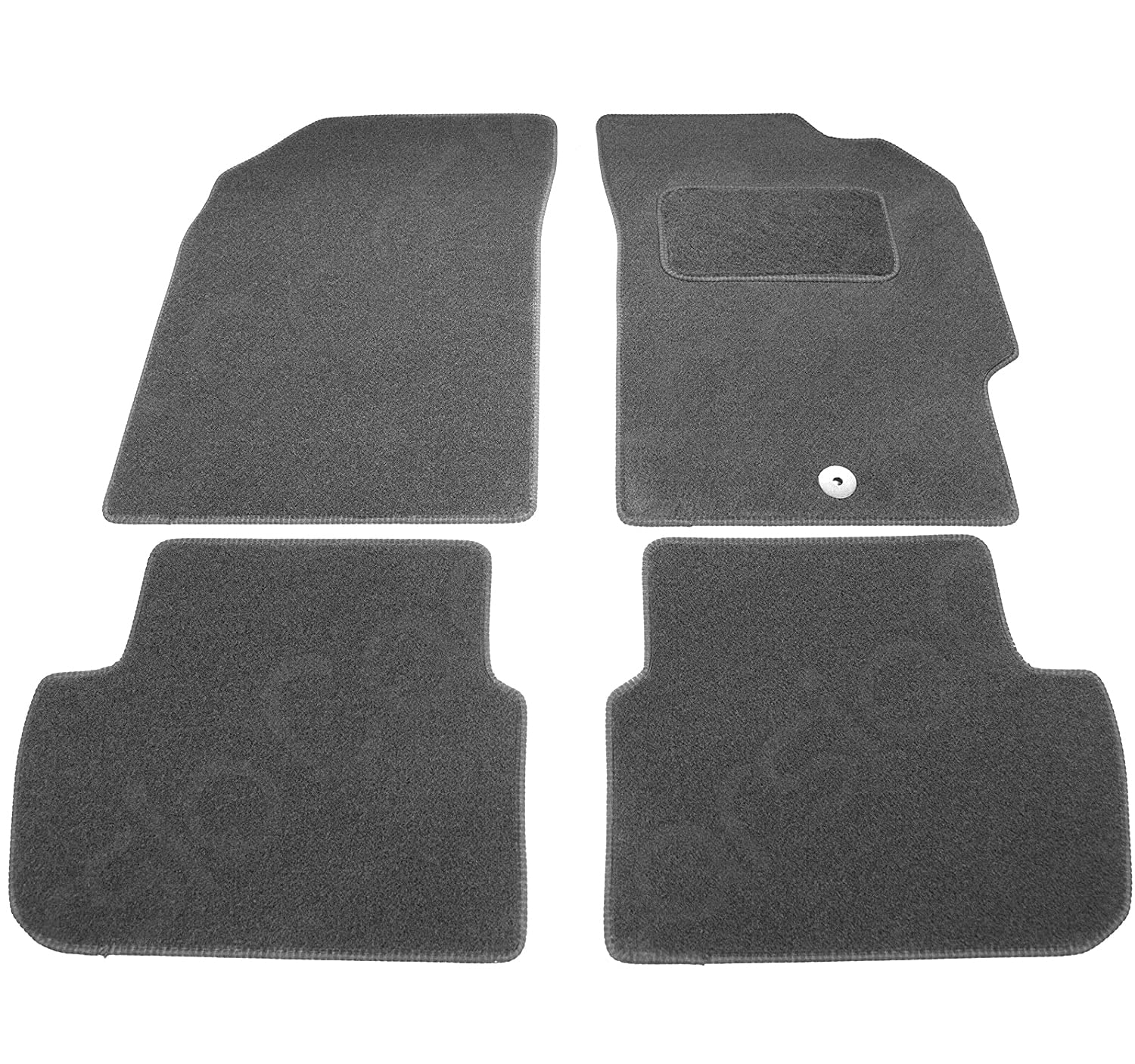 Carsio Carpet Car Mats For Chevrolet Spark 2010+ 4 Piece Set Tailored Fit Floor Mat Complete Accessory Black Custom Fitted - All Weather, Anti-Slip Backing & Black Trim