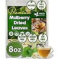 FreshDrinkUS, Permium 8oz Mulberry Leaves, 100% Natural & Pure from Mulberry Leaves, Mulberry Leaf Tea, Mulberry Loose Leaf Herbal Tea, No Additives, No Caffeine, Vegan