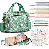 Bible Cover Case for Women, Large Bible Bag w/Shoulder Strap, Bible Study Supplies Journaling Kit Book Carrying Case with Pastel Highlighters 75 Tabs, Valentines Day Christian Gifts for Women Her Mom