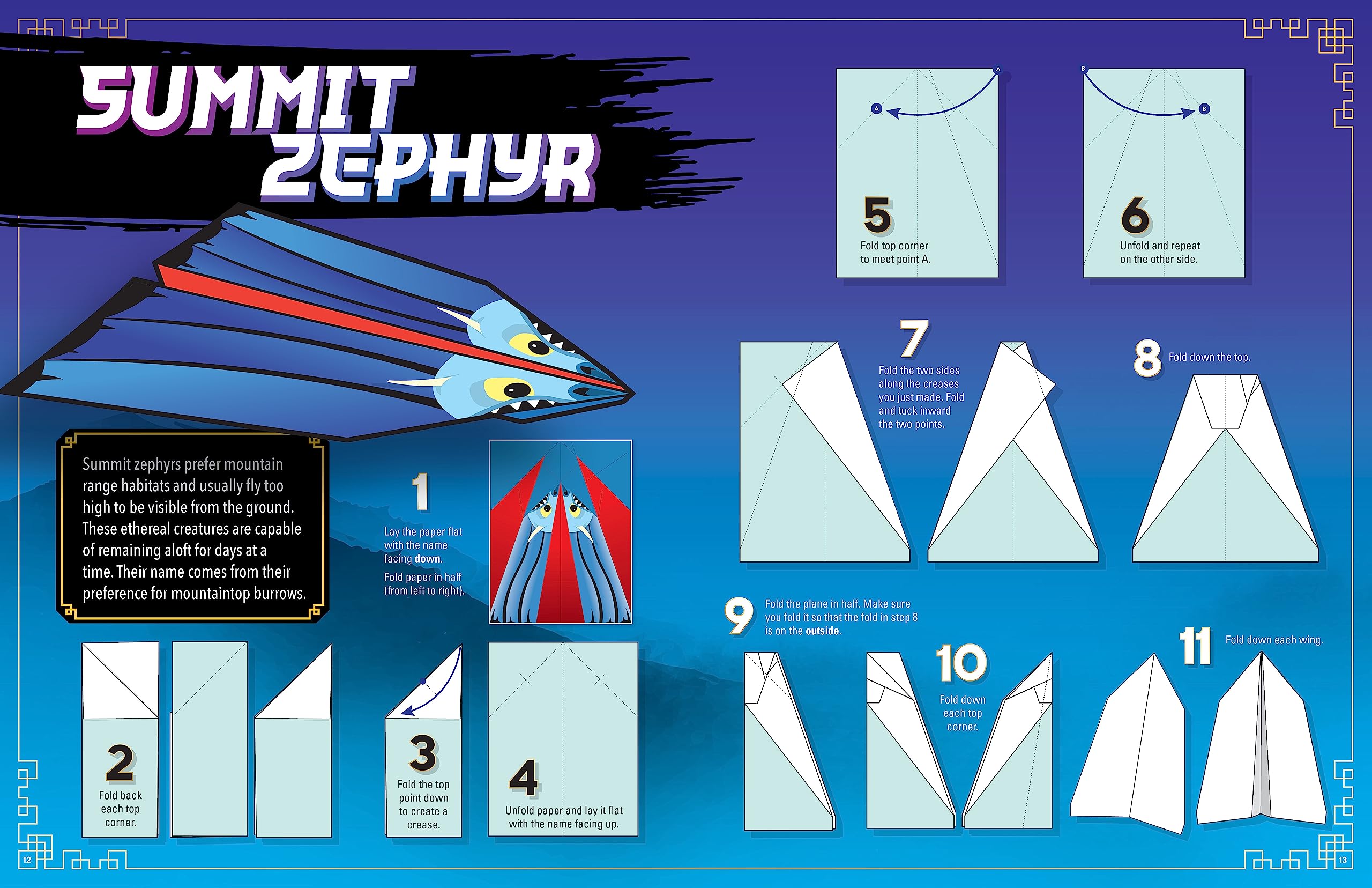 Flying Dragons Paper Airplane Kit Flying Dragons Paper Airplane Kit Hardcover