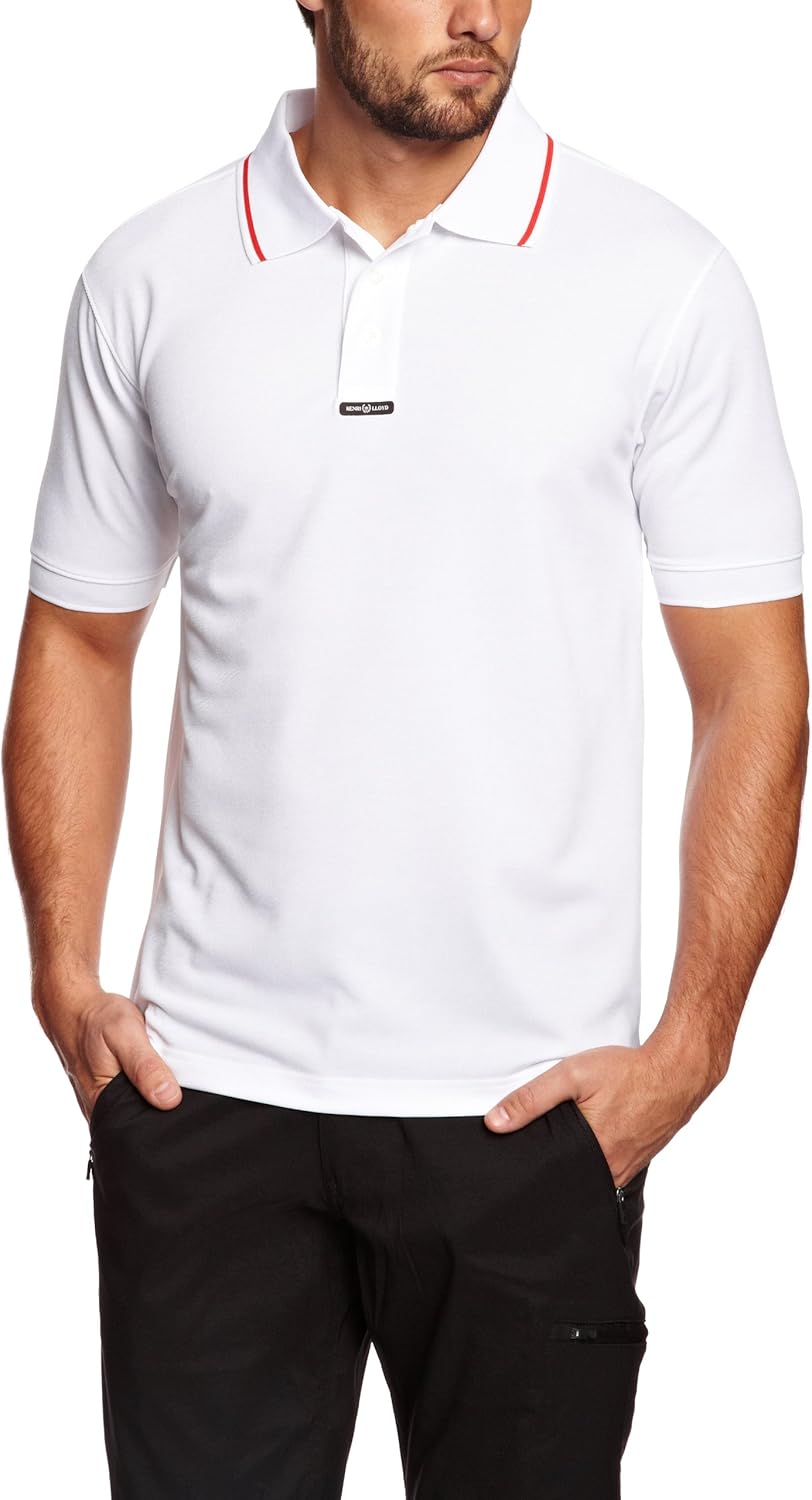 Henri Lloyd Men's FastDri Silver Technical Polo Shirt Optical White
