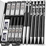 Nicpro 6 PCS Art Mechanical Pencil Set, Black Metal