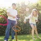 FRIUSATE 14Pcs Bean Bag Toss Ring Game Set for Kids Indoor Outdoor Carnival Fun view 4