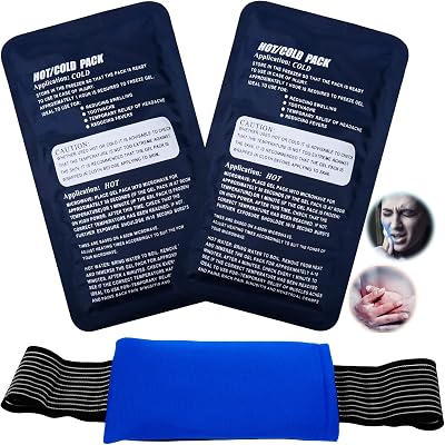 YOGINGO Ice Pack 2 Set Reusable Gel Cold Hot Therapy Knees Back Shoulders