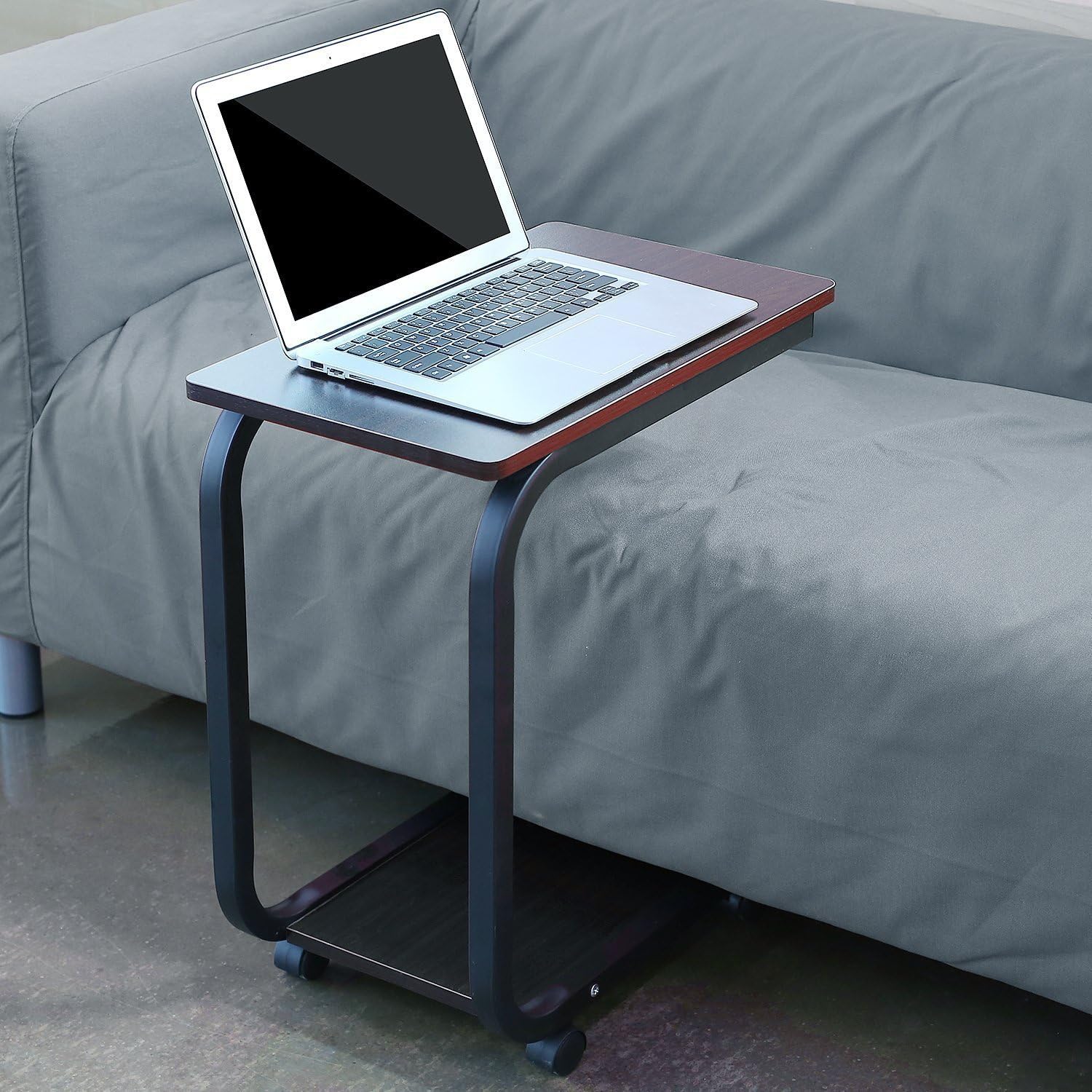 Homfa U Shaped Side Table Computer Tray Sofa Couch End Table