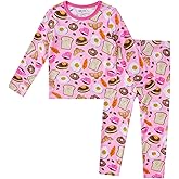 pureborn Baby Toddler Kids Viscose from Bamboo Pajamas Set Pjs 2pcs 18M-8Y