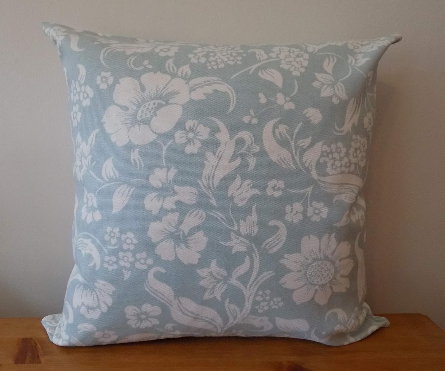 Laura Ashley Cushion Cover, Duck Egg Blue Pillow Cover, Decorative