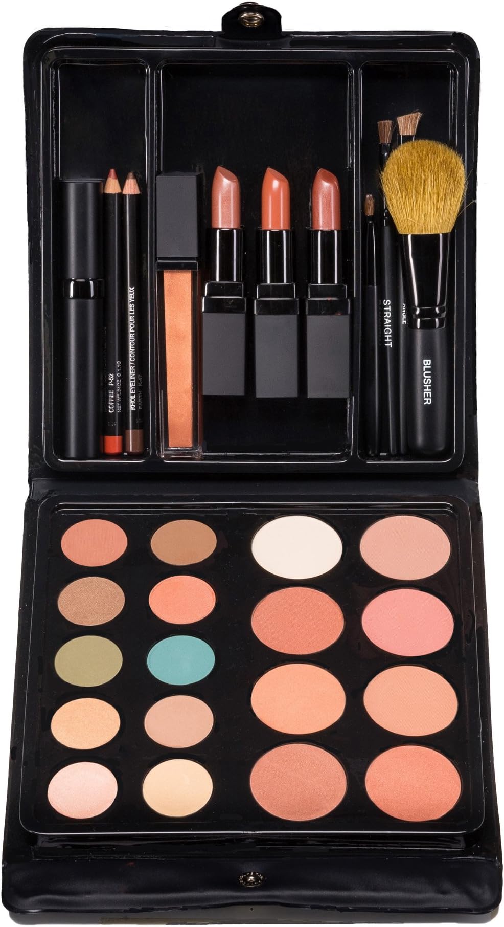 FANMINultimate all in one mineral Make-up sets (complete kit w/eyeshadow, lipstick, blush, brushes, contour, gloss, mascara) – not tested on animals –Deep Blonde & Redhead – MADE IN USA