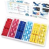 TICONN 120pcs T-Tap Wire Connectors, Self-Stripping Quick Splice Electrical Wire Terminals, Insulated Male Quick Disconnect S